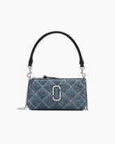 The Quilted Denim Snapshot Convertible Shoulder Bag Light Wash Indigo | Marc Jacobs for sale