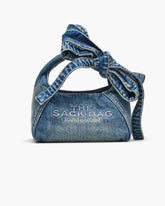 The Bow Denim Mini Sack Bag Medium Wash Indigo | Marc Jacobs Online