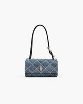 The Quilted Denim Mini Dual Shoulder Bag Light Wash Indigo | Marc Jacobs sale