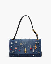 The Trinket Charm Denim Large Dual Bag Medium Wash Multi | Marc Jacobs sale