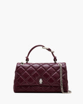 The Quilted Dual Convertible Shoulder Bag Dark Plum | Marc Jacobs on sale