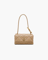 The Quilted Mini Dual Shoulder Bag Camel | Marc Jacobs discount