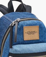 The Biker Colorblock Denim Medium Backpack Indigo Multi | Marc Jacobs Online