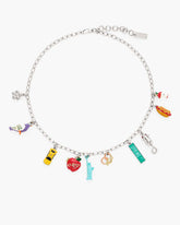 The City Charm Necklace New York Silver/Multi | Marc Jacobs on sale