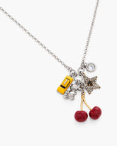 The Trinket Cluster Necklace Silver/Multi | Marc Jacobs sale