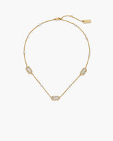 The J Marc Luxe Station Necklace Gold/Crystal | Marc Jacobs discount