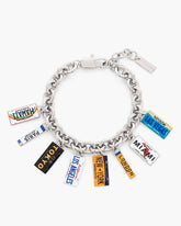 The Cities License Plate Charm Bracelet Silver/Multi | Marc Jacobs Online