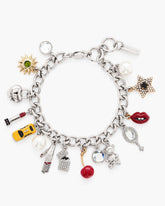 The Trinket Charm Bracelet Silver/Multi | Marc Jacobs on sale