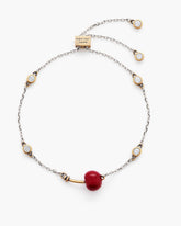 The Cherry Slider Bracelet Silver/Red | Marc Jacobs for sale