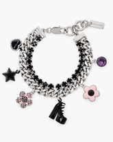 The Mini Icon Dot Charm Bracelet Silver/Multi | Marc Jacobs Online