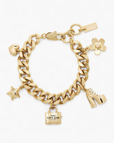 The Mini Icon Charm Bracelet Light Antique Gold | Marc Jacobs on sale