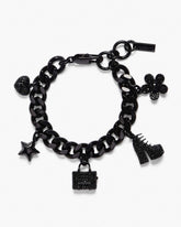 The Pave Mini Icon Charm Bracelet Black/Black Crystal | Marc Jacobs discount