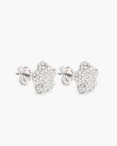 The Daisy Pave Stud Earrings Silver/Crystal | Marc Jacobs Online