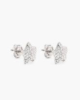 The Star Pave Stud Earrings Silver/Crystal | Marc Jacobs Online