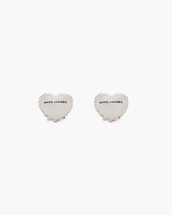 The Heart Balloon Stud Earrings Light Antique Silver | Marc Jacobs cheap