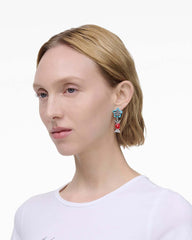 The Sticker Charm Earrings Silver Multi | Marc Jacobs Online
