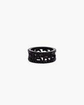 The Monogram Pave Ring Black/Black Crystal | Marc Jacobs discount