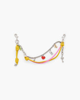 The Mini Icon Chain Bag Charm Bow Pink Multi | Marc Jacobs sale
