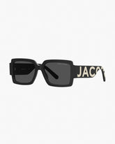 The Bold Logo Square Sunglasses Black/White | Marc Jacobs on sale