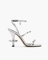 The Metallic Leather Daisy Heel Silver | Marc Jacobs for sale