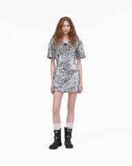 Sequin V-Neck Knit Dress Silver | Marc Jacobs cheap