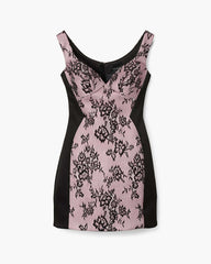 Sculpted Lace Shadow Dress Black Multi | Marc Jacobs discount