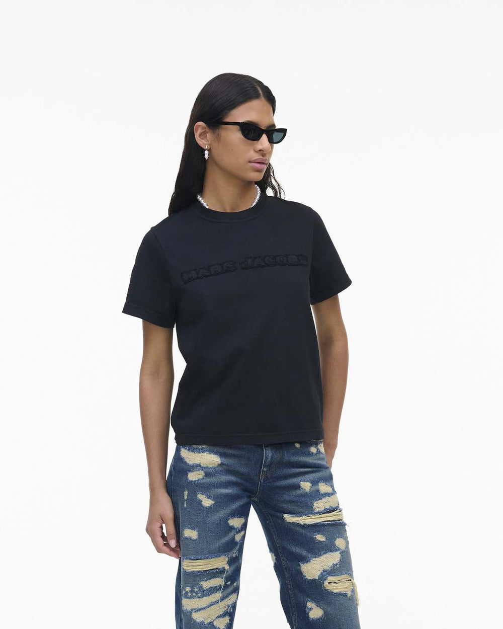The Logo Baby Tee Black | Marc Jacobs Online