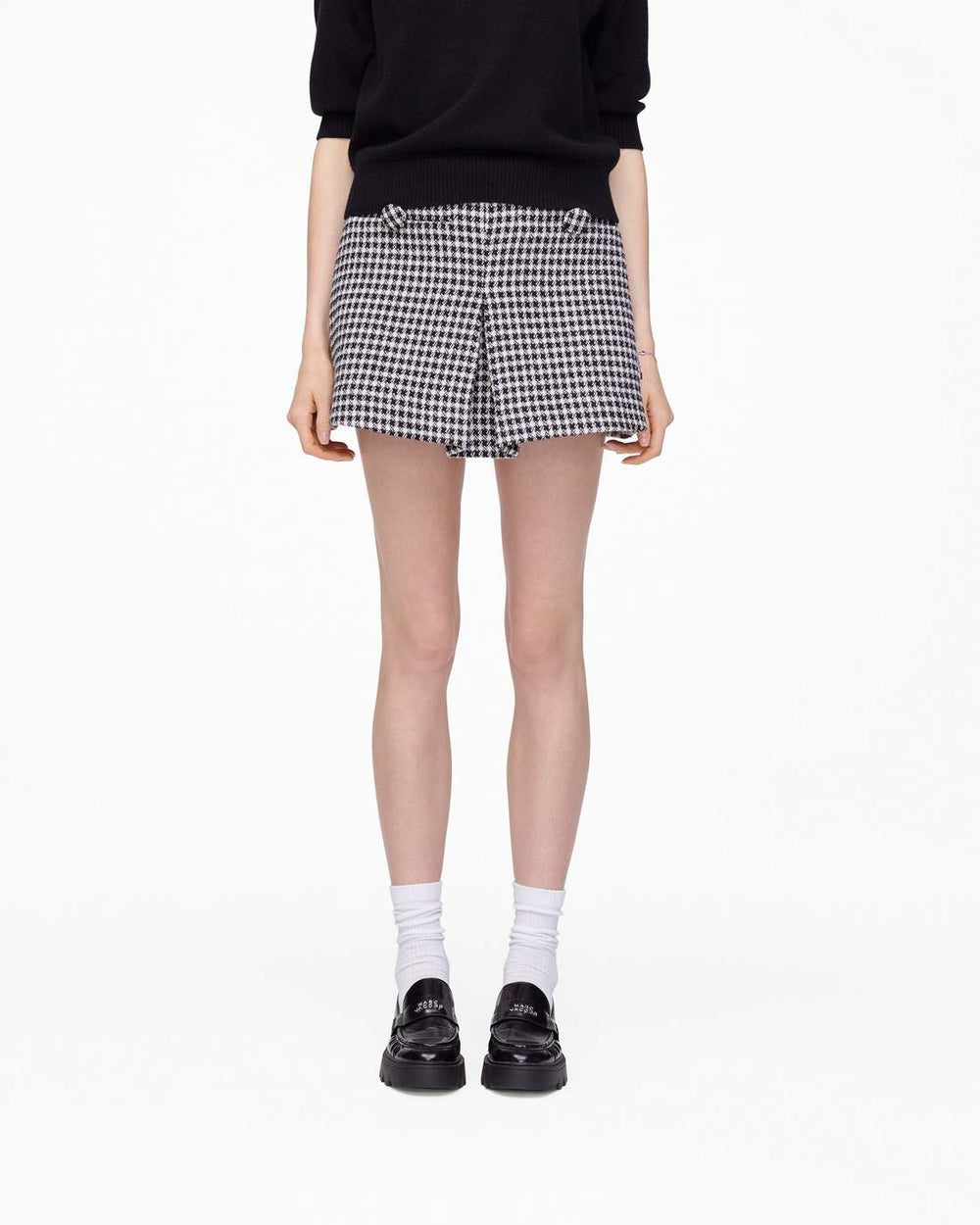 Gingham Tweed Mini Skirt Black Multi | Marc Jacobs sale