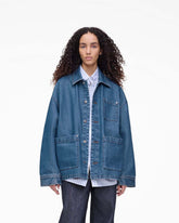 The A.P.C. X Marc Jacobs Denim Unisex Jacket Washed Indigo | Marc Jacobs Outlet