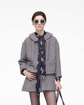 Gingham Tweed Jacket Black Multi | Marc Jacobs for sale