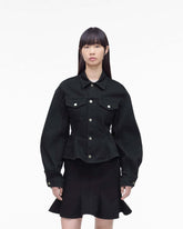 The Fluted Denim Jacket Black | Marc Jacobs discount