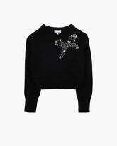 The Gem Bow Sweater Black | Marc Jacobs Outlet