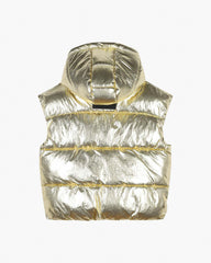 The Metallic Puffer Vest Gold | Marc Jacobs Outlet