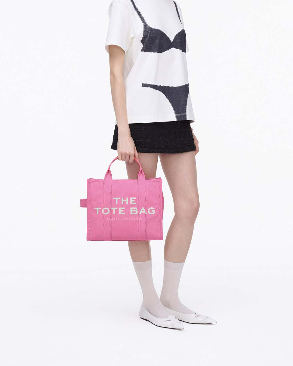 The Canvas Medium Tote Bag Bow Pink | Marc Jacobs Outlet