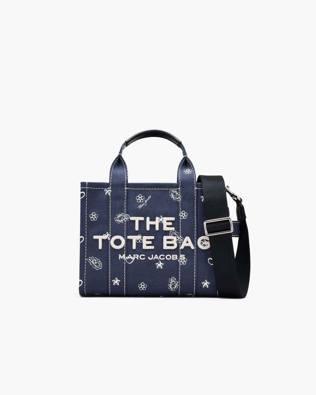 The Bandana Canvas Small Tote Bag Navy Multi | Marc Jacobs cheap