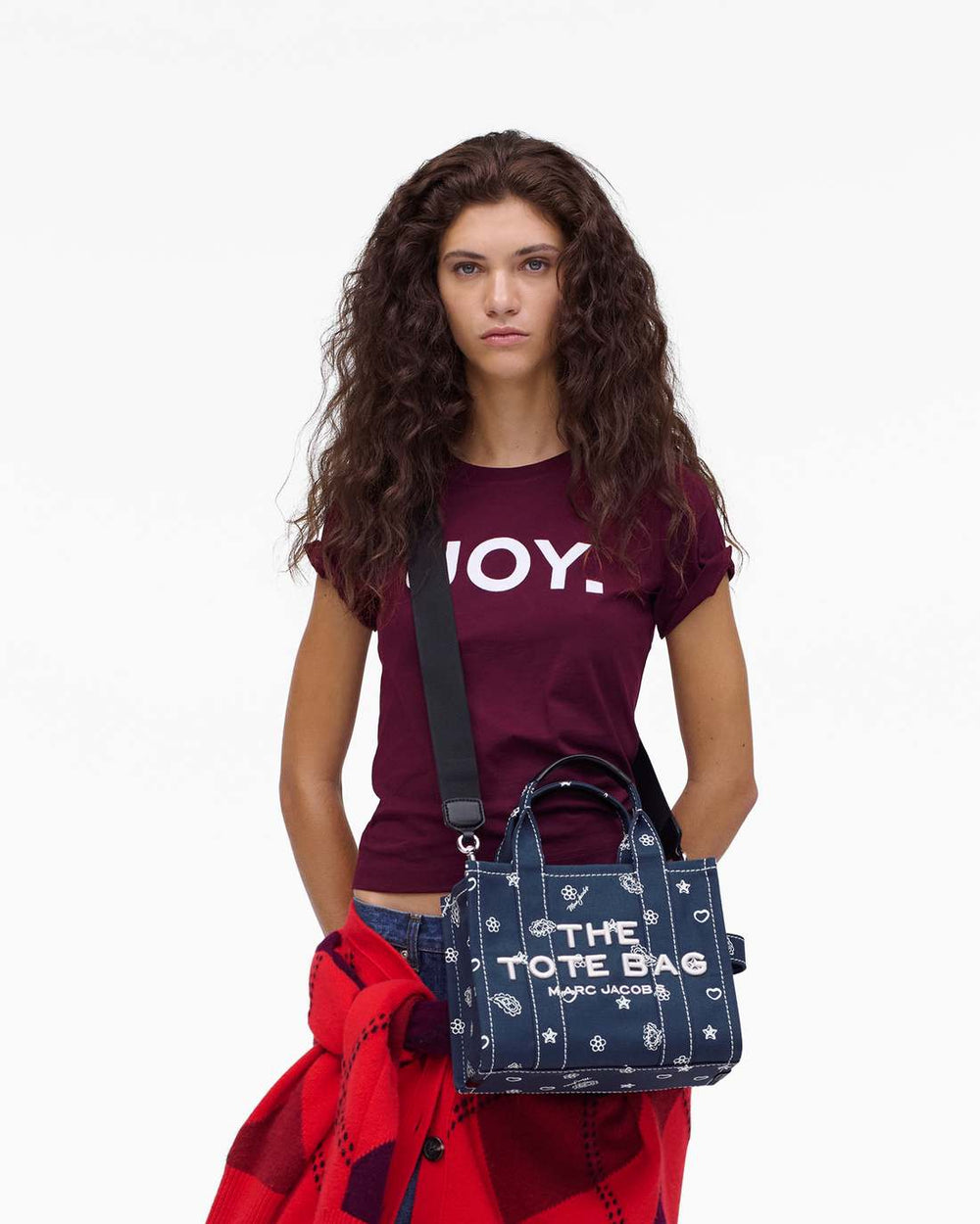 The Bandana Canvas Small Tote Bag Navy Multi | Marc Jacobs cheap