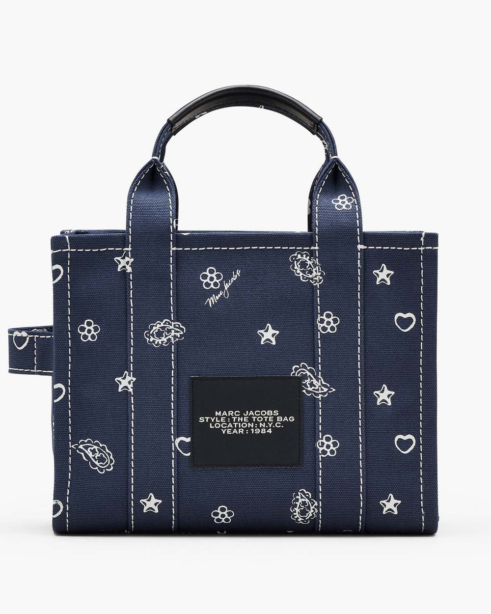 The Bandana Canvas Small Tote Bag Navy Multi | Marc Jacobs cheap