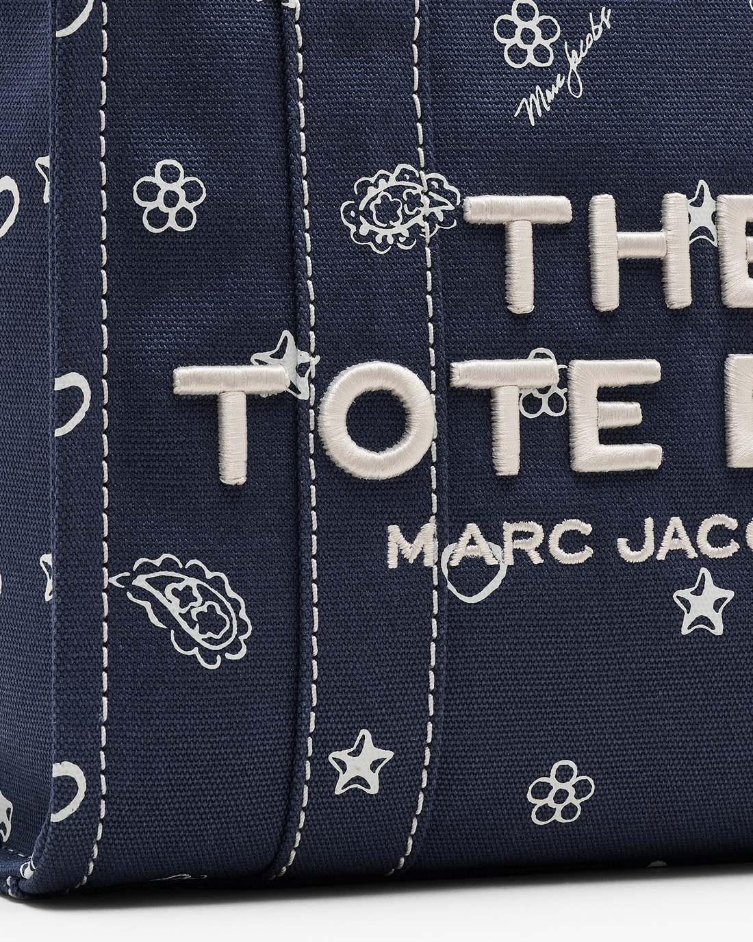 The Bandana Canvas Small Tote Bag Navy Multi | Marc Jacobs cheap