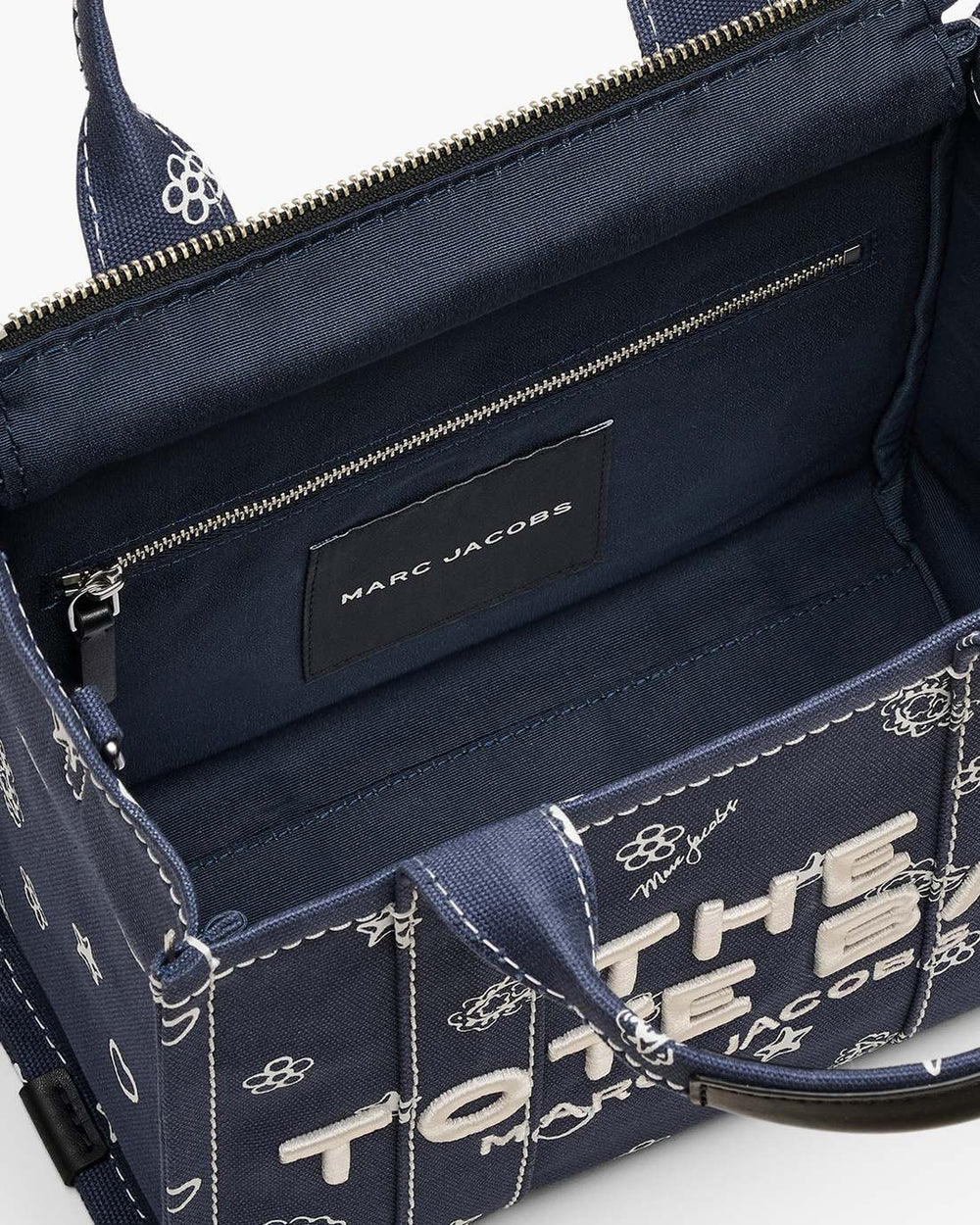 The Bandana Canvas Small Tote Bag Navy Multi | Marc Jacobs cheap