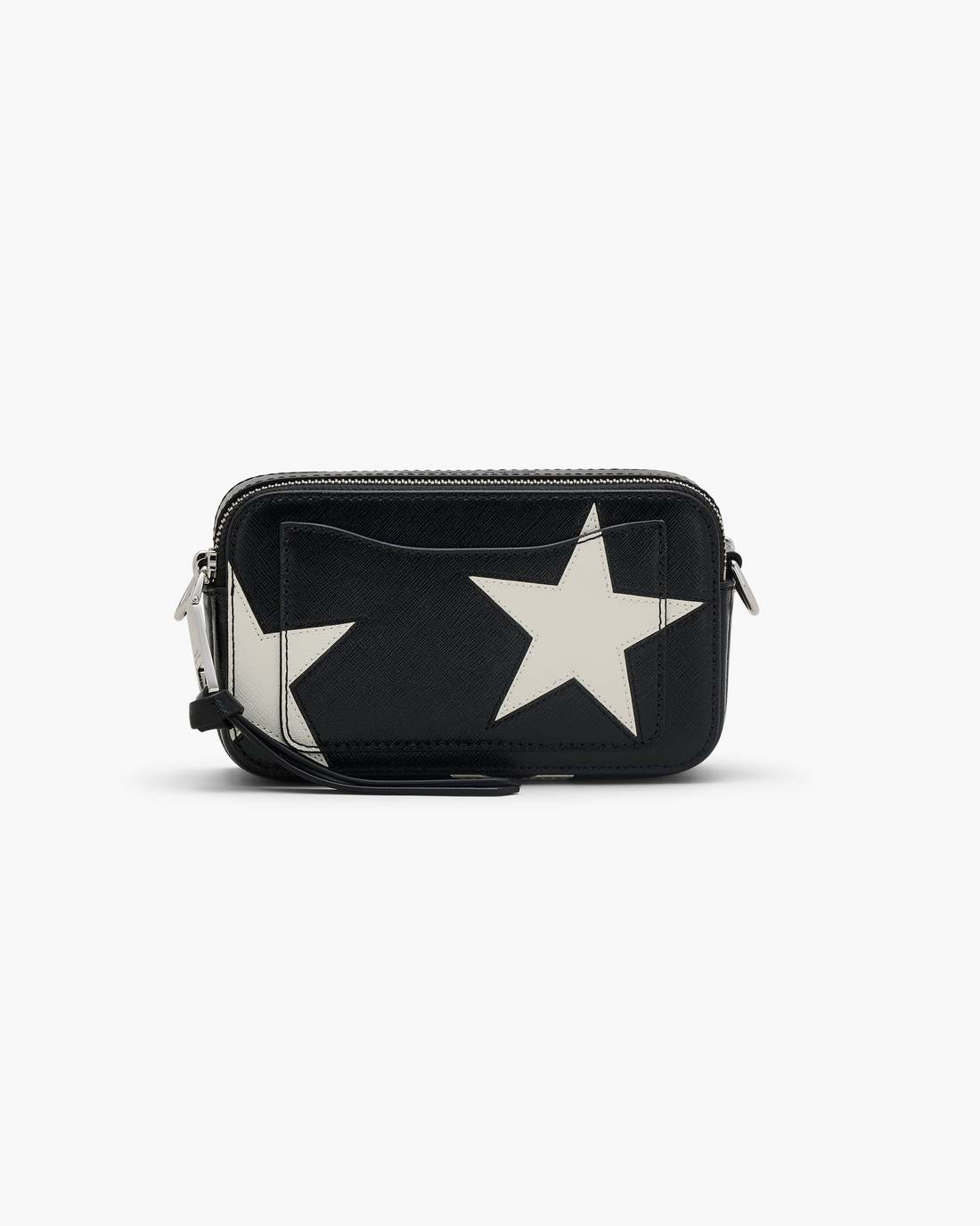 The Star Patchwork Leather Snapshot Black/White | Marc Jacobs discount