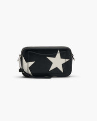 The Star Patchwork Leather Snapshot Black/White | Marc Jacobs discount