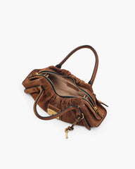 The Suede Cristina Small Satchel Copper | Marc Jacobs Outlet