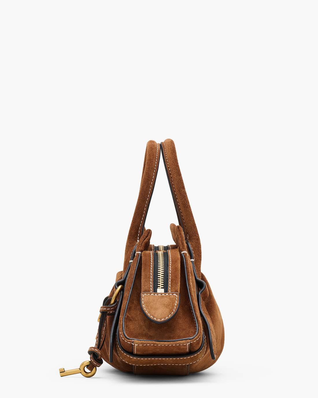 The Suede Cristina Small Satchel Copper | Marc Jacobs Outlet