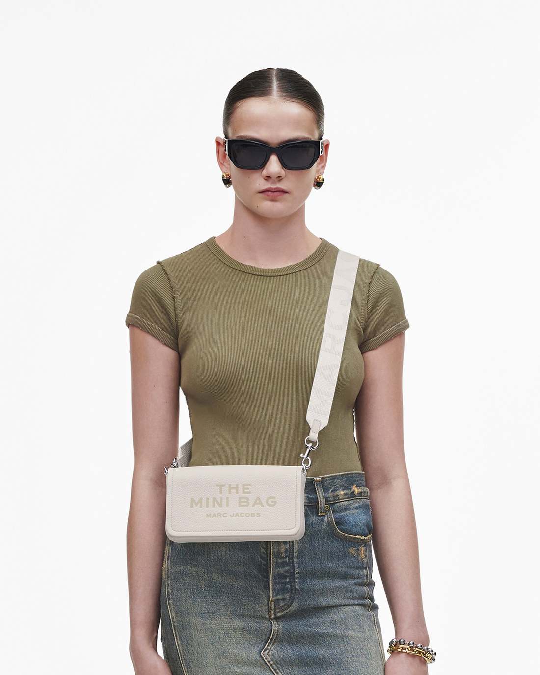 The Leather Mini Bag Cotton | Marc Jacobs on sale