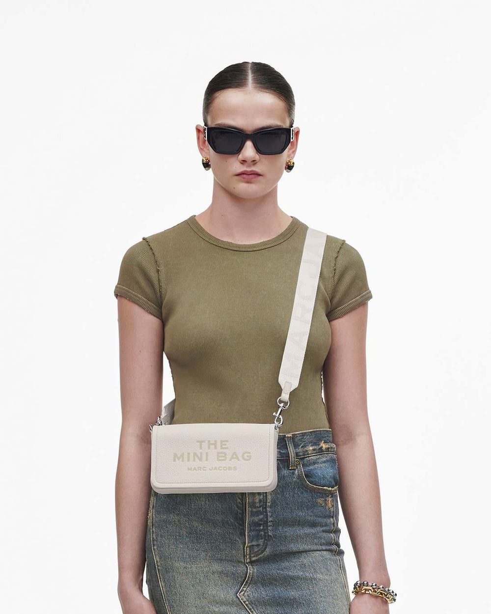 The Leather Mini Bag Cotton | Marc Jacobs on sale