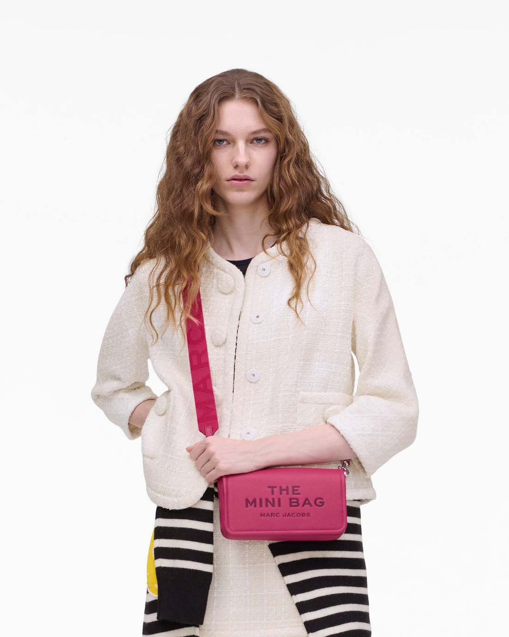 The Leather Mini Bag Raspberry Pink | Marc Jacobs sale