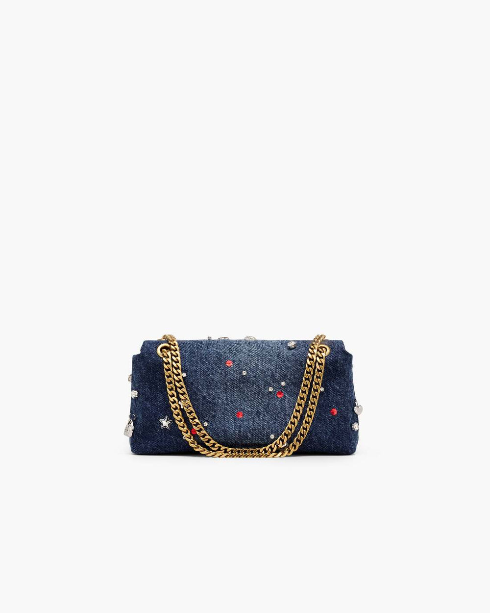 The Trinket Charm Denim Dual Chain Mini Bag Medium Wash Multi | Marc Jacobs Online