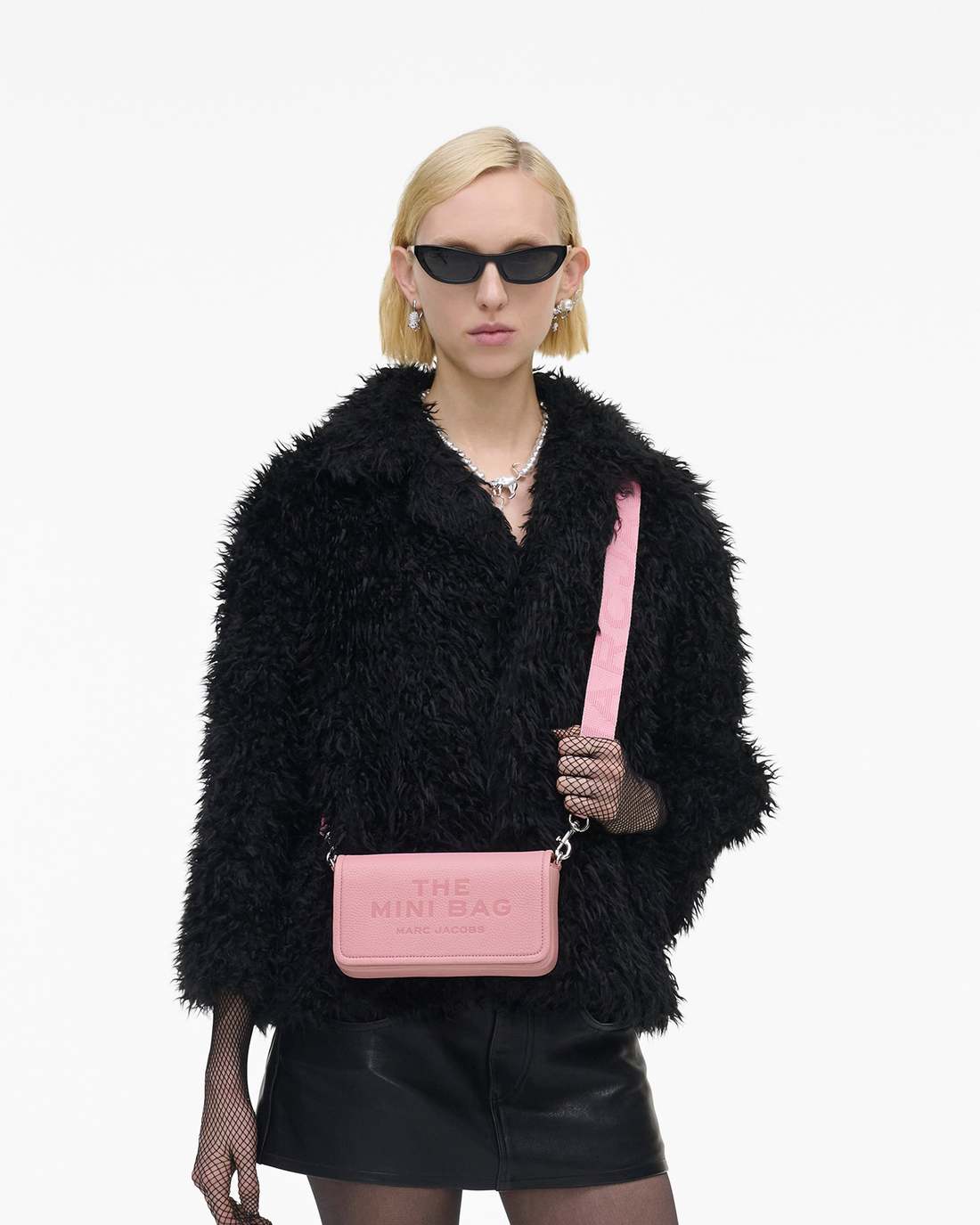 The Leather Mini Bag Ribbon Pink | Marc Jacobs for sale