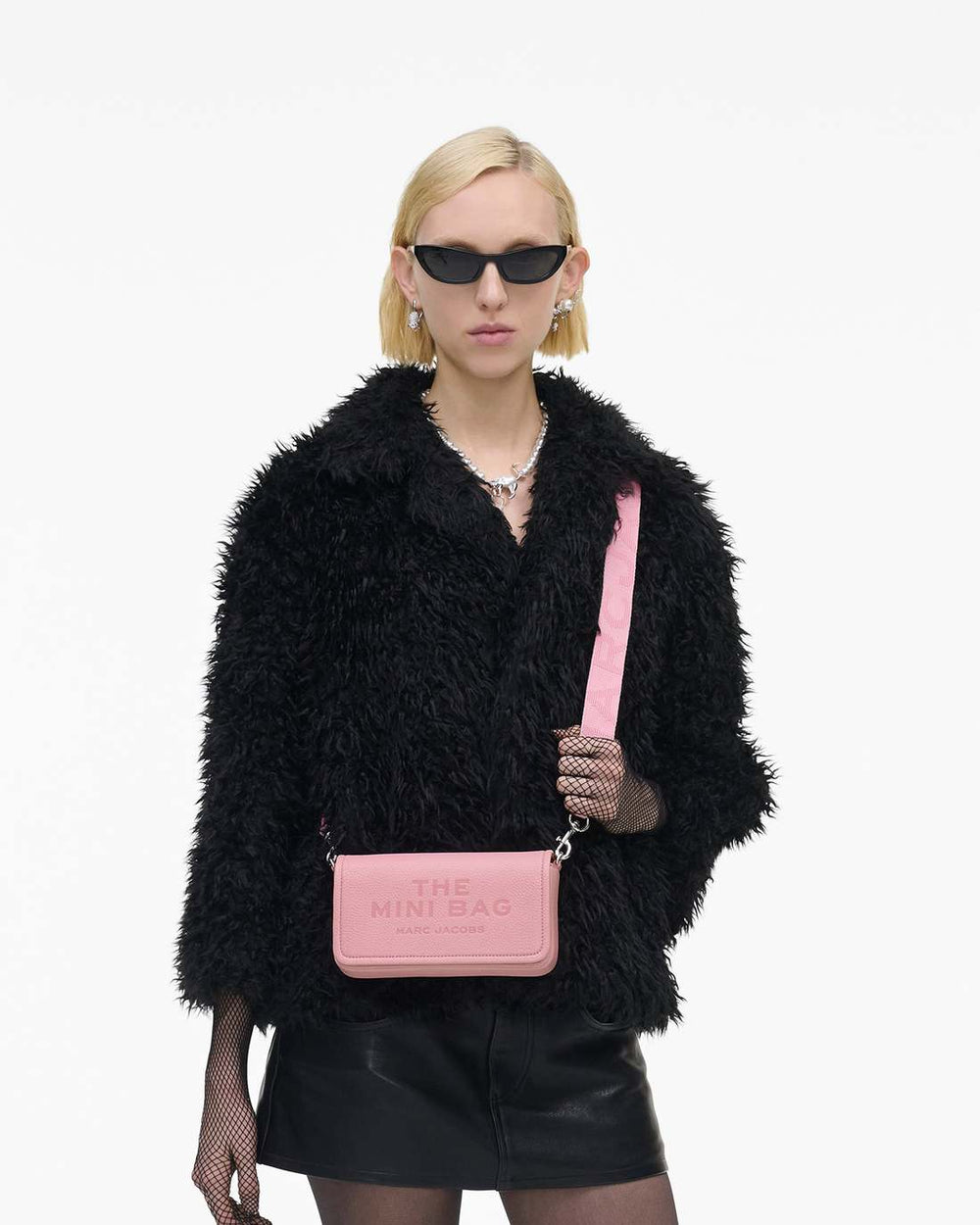 The Leather Mini Bag Ribbon Pink | Marc Jacobs for sale