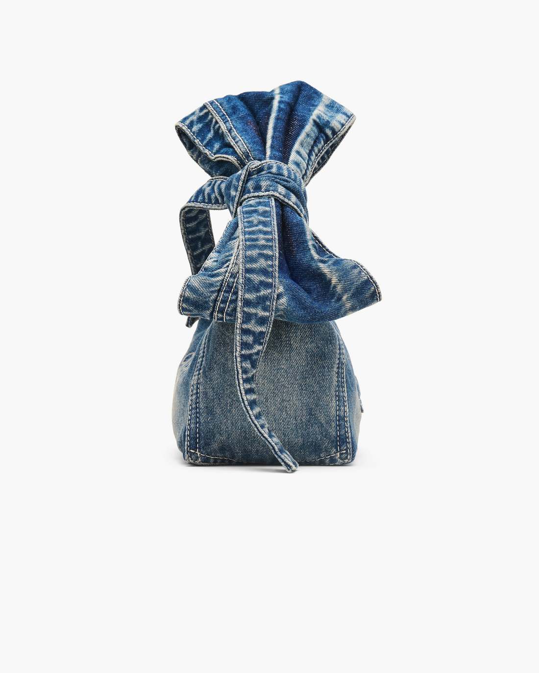 The Bow Denim Mini Sack Bag Medium Wash Indigo | Marc Jacobs Online